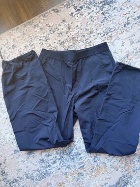 H&M Navy Lightweight Track Pants with Elastic Waist